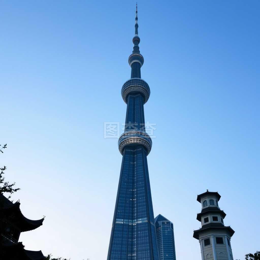 上海新舊上海塔和豫園